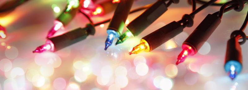 Christmas lights. The winter holidays see the highest number of car accidents throughout the year.
