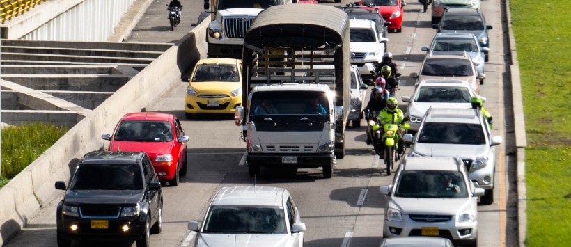 lane splitting on highway